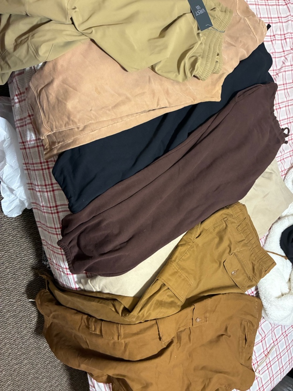 Mixed Neutral Pants Bundle - Black, Brown, Tan, Camel